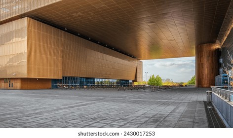 Modern Cultural Building with Spacious Square