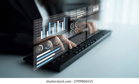 Modern dashboard interface showing performance metrics, data charts, and trend analysis for product tracking, reporting, and business intelligence. Parse