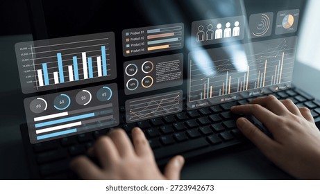 Modern dashboard interface showing performance metrics, data charts, and trend analysis for product tracking, reporting, and business intelligence. Parse