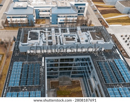 Modern data center utilizing clean energy from sun