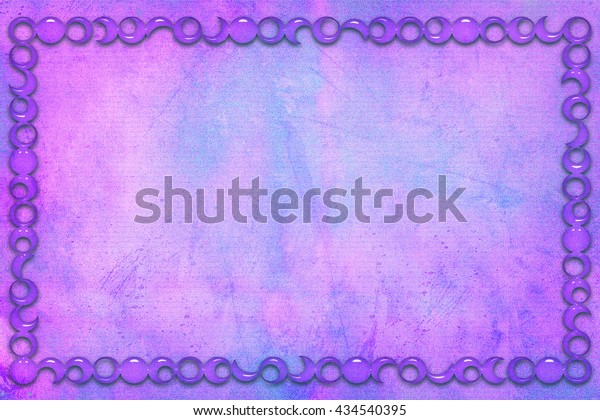 A modern decorative violet\
glass frame with a textured background. Violet, purple and blue\
colors