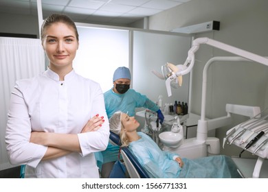 Modern Dental clinic. Dental procedures. - Shutterstock ID 1566771331
