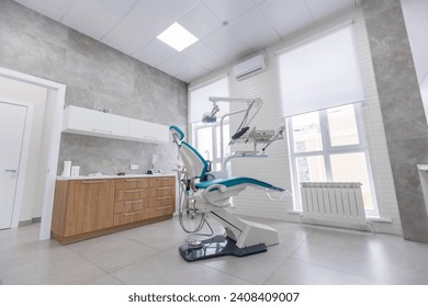 Modern Dental office. equipment at dental office. Dental chair and other accessories. Dental clinic equipment. - Powered by Shutterstock