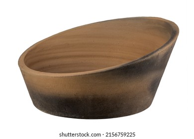 Modern design ceramic bowl  isolated on white background.
