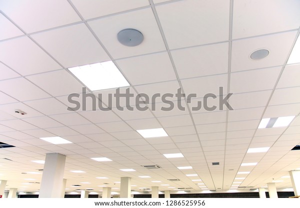 Modern Design White Office Ceiling White Stock Photo Edit