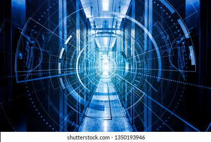 Modern digital graph holograms flying over server room data center. programming data design element.,concept of big data storage and cloud computing technology. - Powered by Shutterstock - Get 15% off with code: PIKWIZARD15