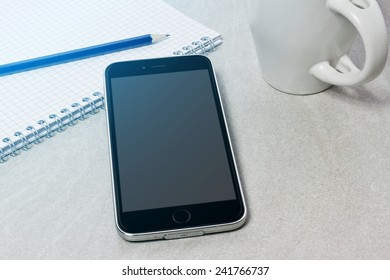 Modern digital tech device mock up