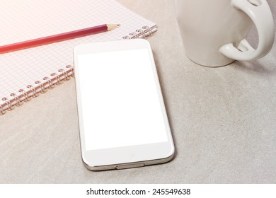 Modern digital tech device mock up