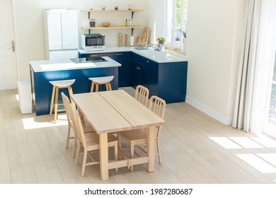 Modern Dinning Kitchen. Room Interior.