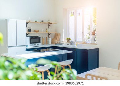 Modern Dinning Kitchen. Room Interior.