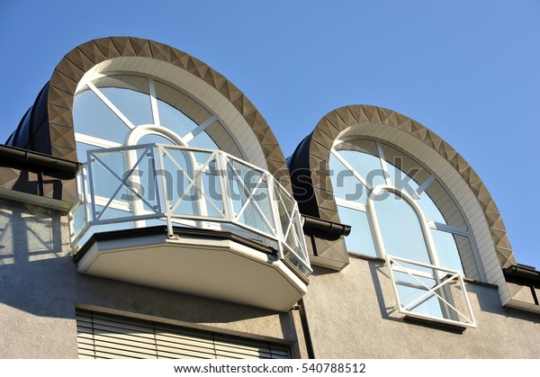 Modern Dormer Windows Balcony Stock Photo Edit Now 540788512