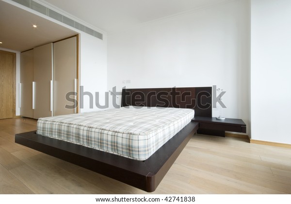 Modern Double Bedroom Double Bed Built Stock Photo Edit Now 42741838