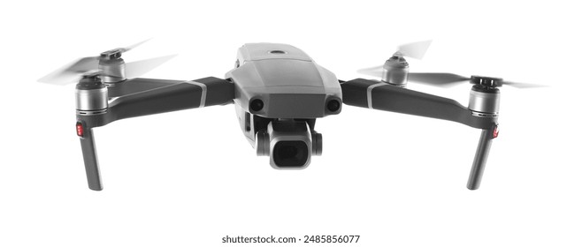 Modern drone with camera isolated on white - Powered by Shutterstock