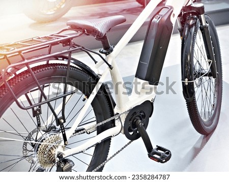 Modern electric bike with battery