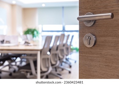 Modern empty conference room interior - Powered by Shutterstock