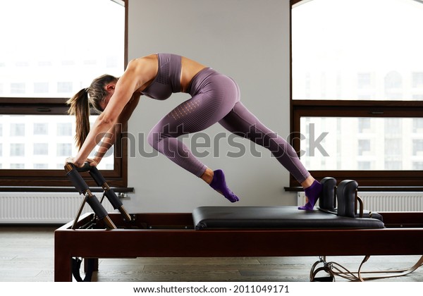 Modern Equipment Studio Reformer Pilates Gym Stock Photo 2011049171 ...