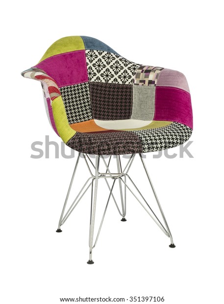 Modern Fabric Armchair Metal Legs Three Stock Photo Edit Now