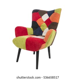 colorful armchair