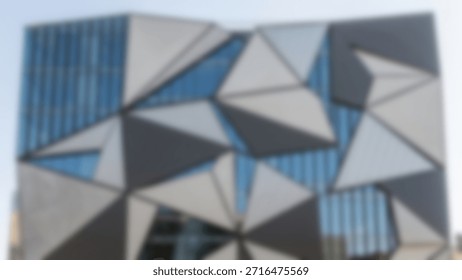 Modern Facade Abstract Triangular Architecture.