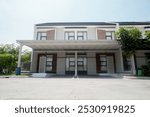 Modern Facade Of A New House With Two Floors