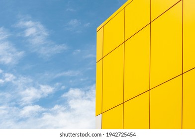 Modern facade steel cladding architectural elements detail. Exterior architectural detail facade building. Effective wall cladding system. - Shutterstock ID 1942725454
