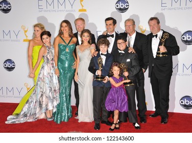 Modern Family Cast & Producers At The 64th Primetime Emmy Awards At The Nokia Theatre LA Live. September 23, 2012  Los Angeles, CA Picture: Paul Smith