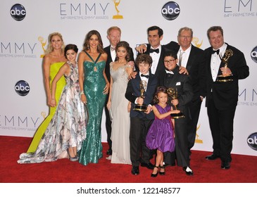 Modern Family Cast & Producers At The 64th Primetime Emmy Awards At The Nokia Theatre LA Live. September 23, 2012  Los Angeles, CA Picture: Paul Smith