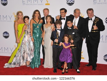 Modern Family Cast & Producers At The 64th Primetime Emmy Awards At The Nokia Theatre LA Live. September 23, 2012  Los Angeles, CA Picture: Paul Smith