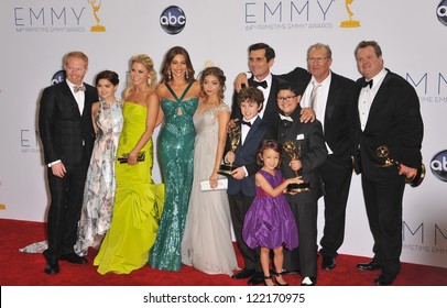 Modern Family Cast & Producers At The 64th Primetime Emmy Awards At The Nokia Theatre LA Live. September 23, 2012  Los Angeles, CA Picture: Paul Smith