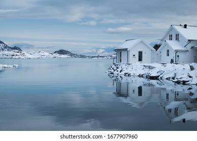 Modern Family House In Nordic Style Located In Northern Norway. House Stays On The Bank Of The Ocean. Very Simple Architecture Match With The Surrouding Natural Landscape. Simply Beautiful.