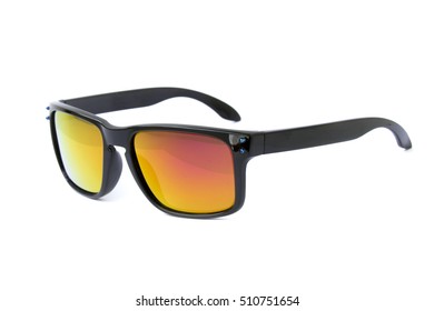 Modern fashionable sunglasses isolated on white background, Glasses
