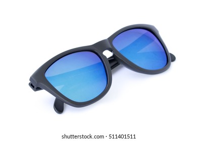 Modern fashionable sunglasses isolated on white background, Glasses