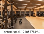 Modern Fitness Gym with Exercise Equipment