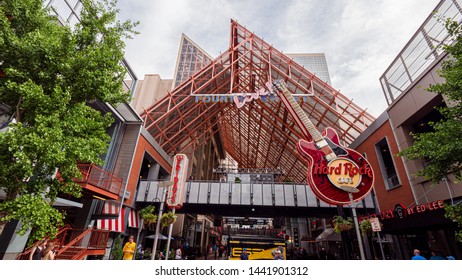 Modern Fourth Street Live District In Louisville - LOUISVILLE. KENTUCKY - JUNE 14, 2019