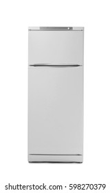 Modern Fridge Isolated On White Background