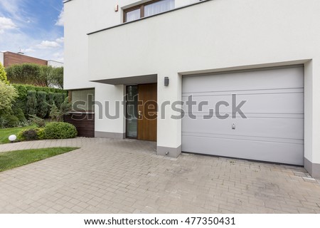 Similar – Image, Stock Photo House front with entrance door