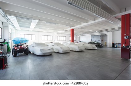 Modern Garage Interior, Nobody Inside