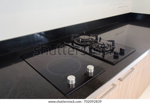 Modern Gas Stove On Counter Top Stock Photo Edit Now 702092839