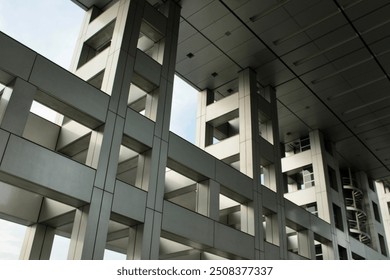 Modern Geometric Architecture with Bold Structural Design