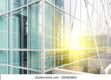 modern glass building 