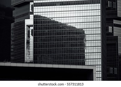 modern glass building skyscrapers of business center - Shutterstock ID 557311813