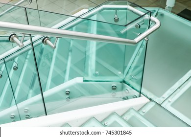 Modern Glass Stair with Nobody - Powered by Shutterstock