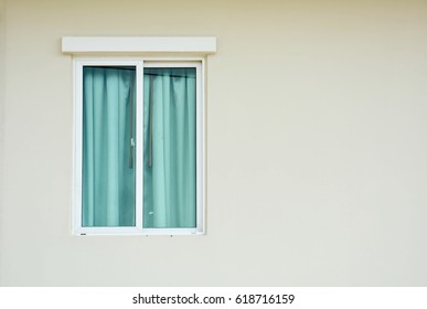 Modern Glass Window Cement Building Home Stock Photo 618716159 ...