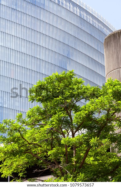 Modern Glazed Office Building London Business Stock Photo