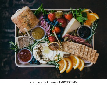 modern grazing board cheese board - Shutterstock ID 1790300345