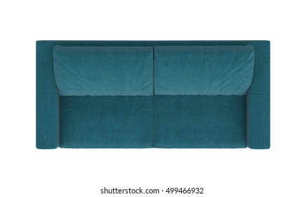 Modern Green Fabric Sofa Furniture Isolated Stock Photo (Edit Now ...