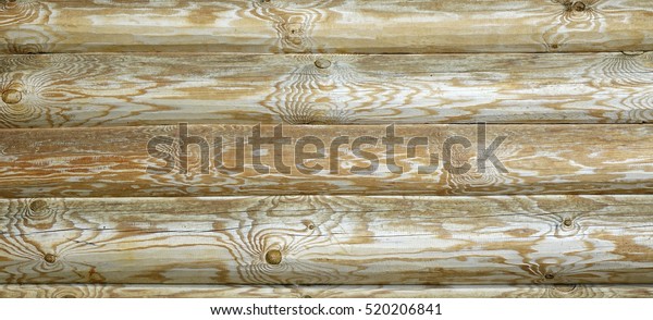 Modern Hand Hewn Log Cabin Wall Stock Photo Edit Now 520206841