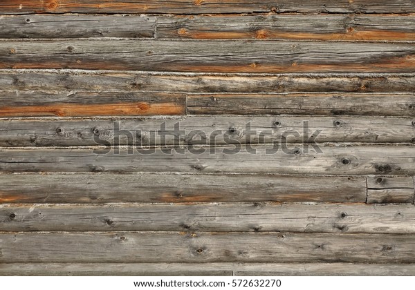 Modern Hand Hewn Natural Log Cabin Royalty Free Stock Image