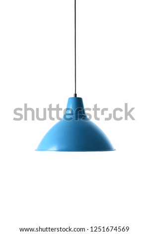 Modern hanging lamp, isolated on white. Idea for interior design