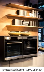 Modern High Standard Kitchen With Oven And Caffe Machine 